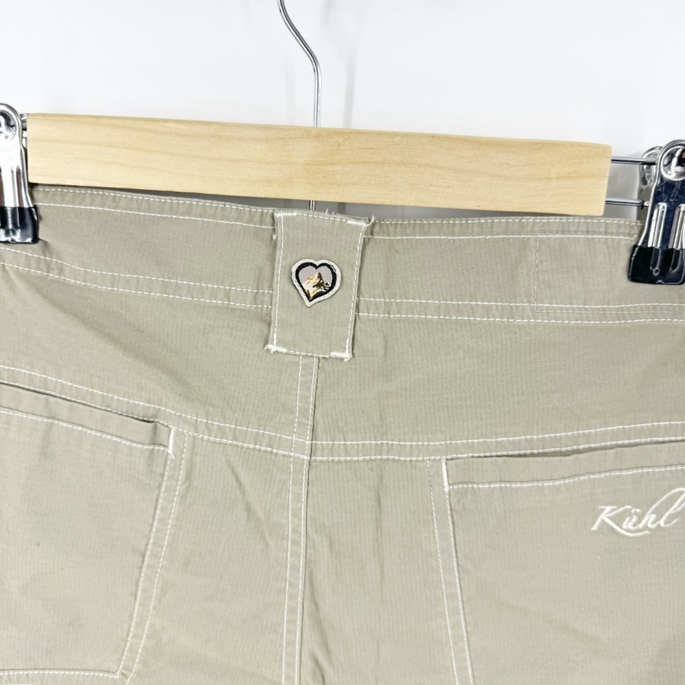 ✅ KUHL HIKING/OUTDOOR SHORTS KHAKI SIZE 12 POCKETS - Picture 2 of 8